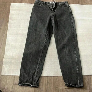 [W28L30]Topshop  Mom Black High Rise Jeans